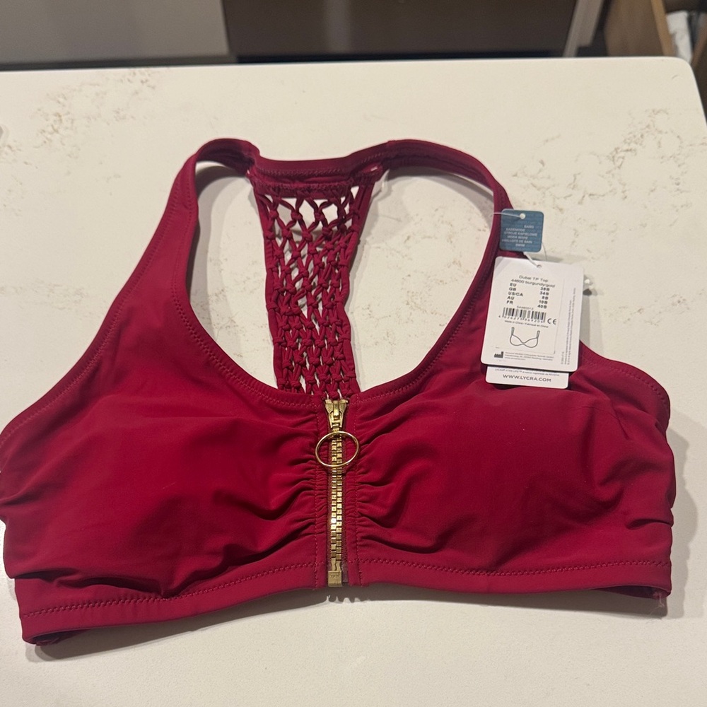 Amoena Dubai Two-Piece Burgundy Bikini Set - Picture 4 of 8